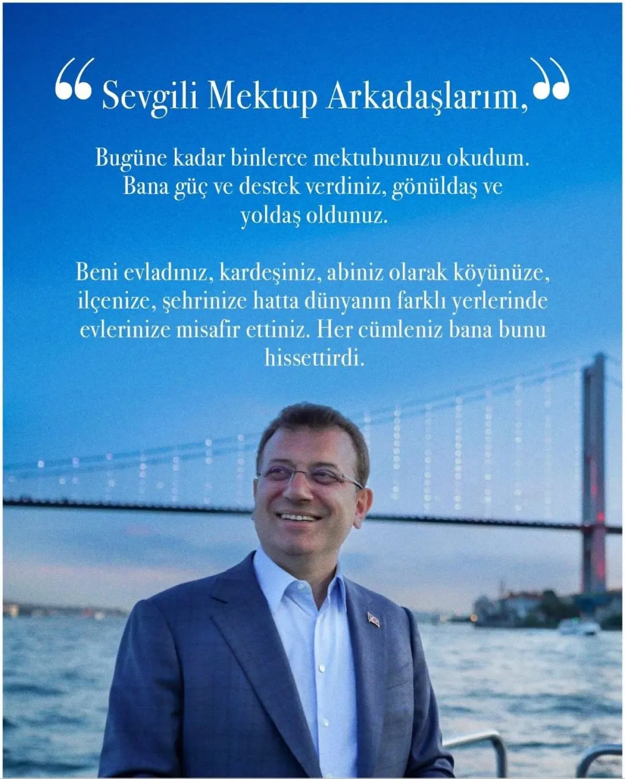 Ekrem İmamoğlu, Cezaevindeki Yoğunluk Nedeniyle Mektup Adresini Güncelledi Ekrem İmamoğlu, Cezaevindeki Yoğunluk Nedeniyle Mektup Adresini Güncelledi
