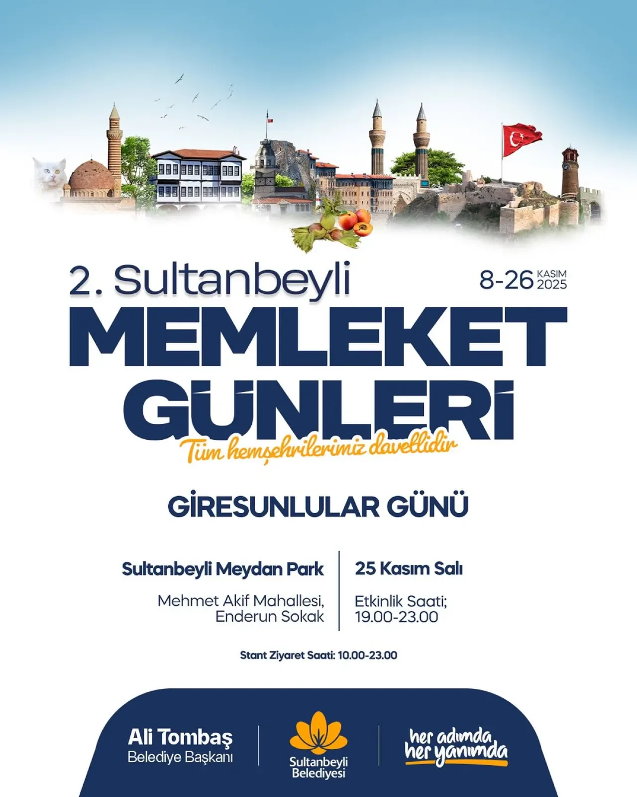 Sultanbeyli'de Memleket Günleri'ne Giresun Rüzgarı Esiyor Sultanbeyli'de Memleket Günleri'ne Giresun Rüzgarı Esiyor