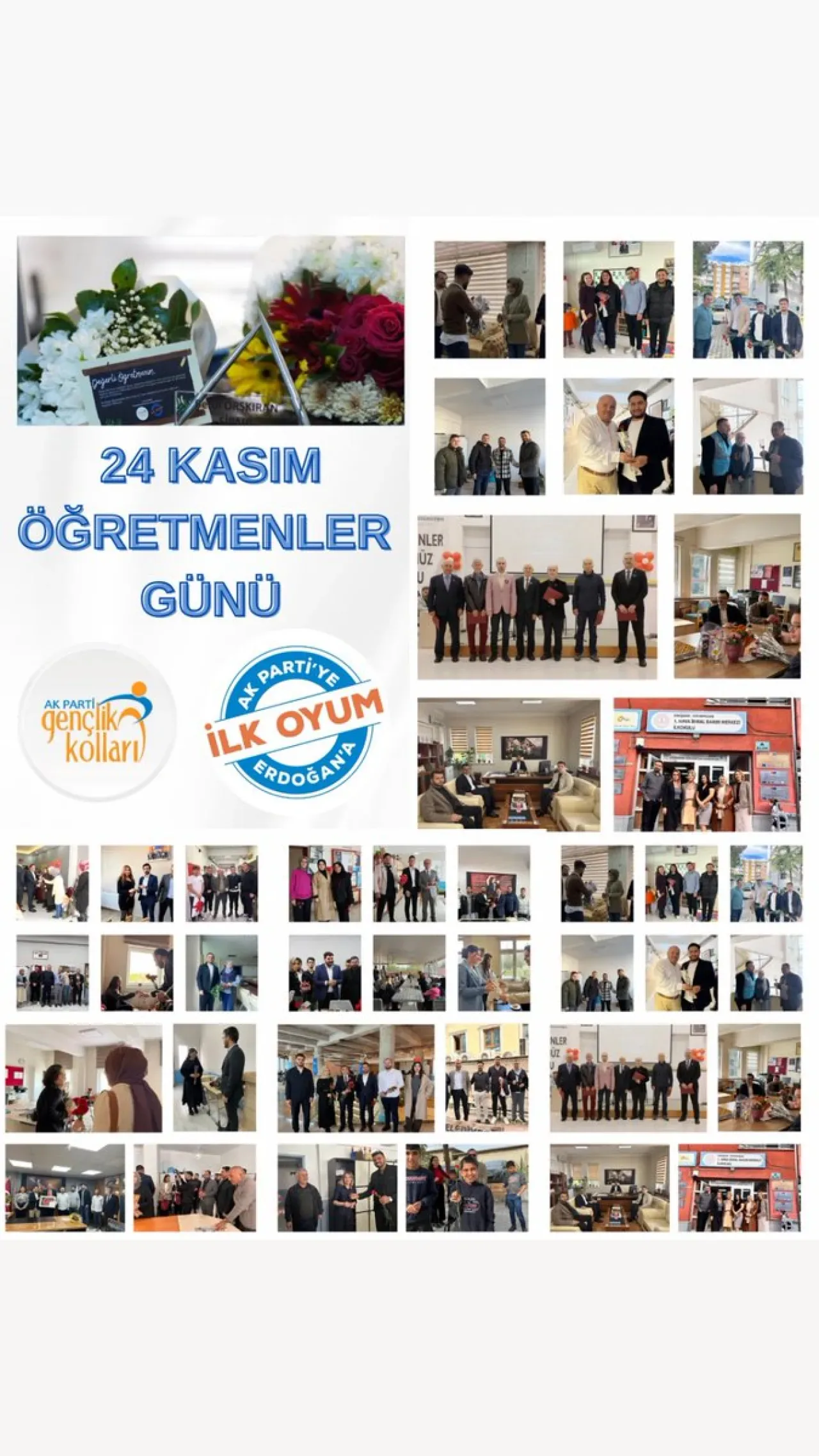 AK Parti Gençlik Kolları, 81 İlde Öğretmenler Günü'nü Kutladı AK Parti Gençlik Kolları, 81 İlde Öğretmenler Günü'nü Kutladı