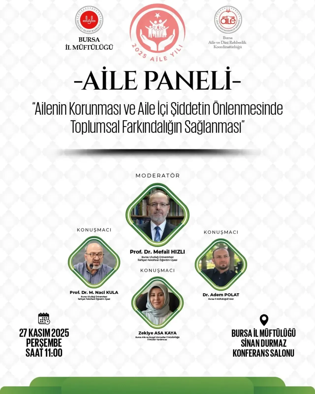 Ailede Şiddeti Önleme Konusunda Toplumsal Farkındalık Paneli Düzenleniyor Ailede Şiddeti Önleme Konusunda Toplumsal Farkındalık Paneli Düzenleniyor
