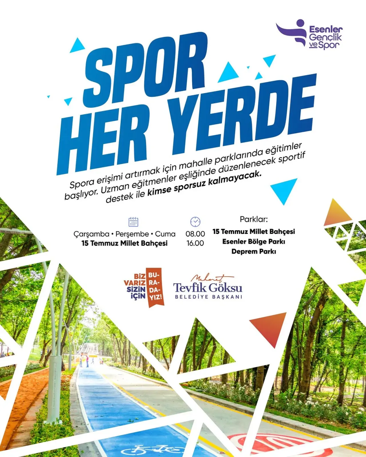 Esenler'de Ücretsiz Spor Eğitimleri Üç Farklı Noktada Başlıyor Esenler'de Ücretsiz Spor Eğitimleri Üç Farklı Noktada Başlıyor