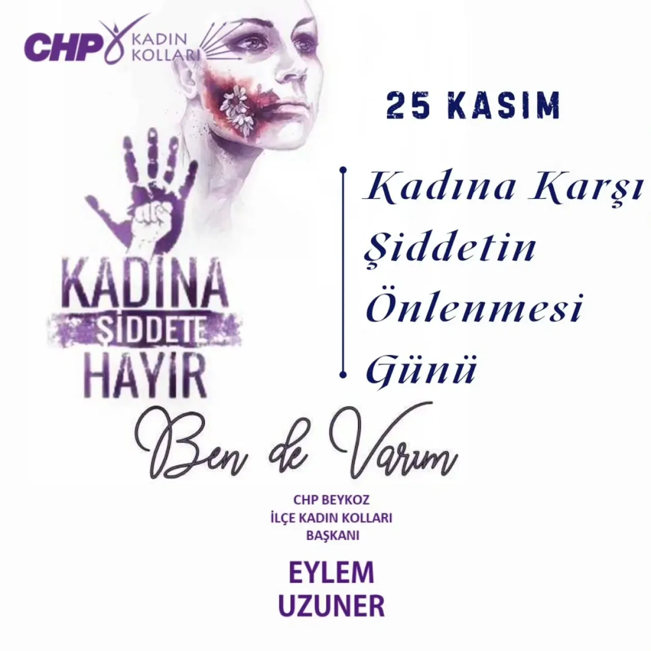 CHP Beykoz Kadın Kolu, 25 Kasım'da Şişhane'de Şiddetle Mücadele İçin Yürüyüş Düzenliyor CHP Beykoz Kadın Kolu, 25 Kasım'da Şişhane'de Şiddetle Mücadele İçin Yürüyüş Düzenliyor