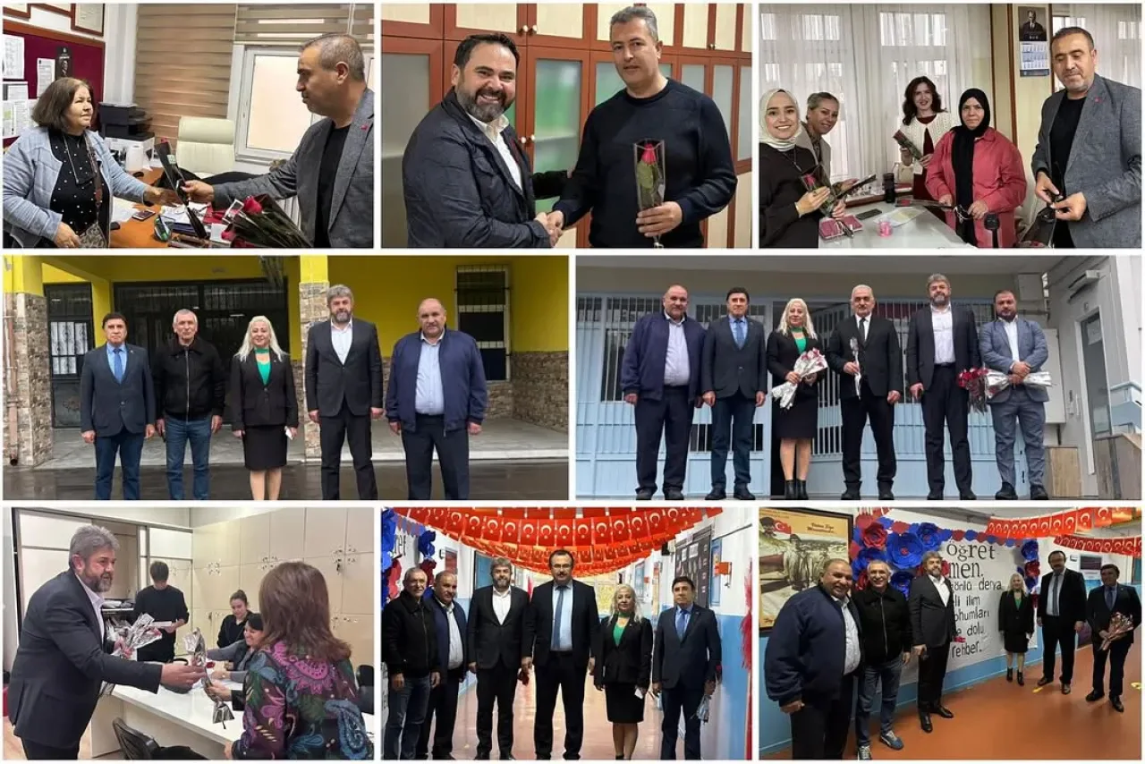AK Parti Yenimahalle Teşkilatı Öğretmenler Günü'nde Eğitim Neferlerini Ziyaret Etti AK Parti Yenimahalle Teşkilatı Öğretmenler Günü'nde Eğitim Neferlerini Ziyaret Etti