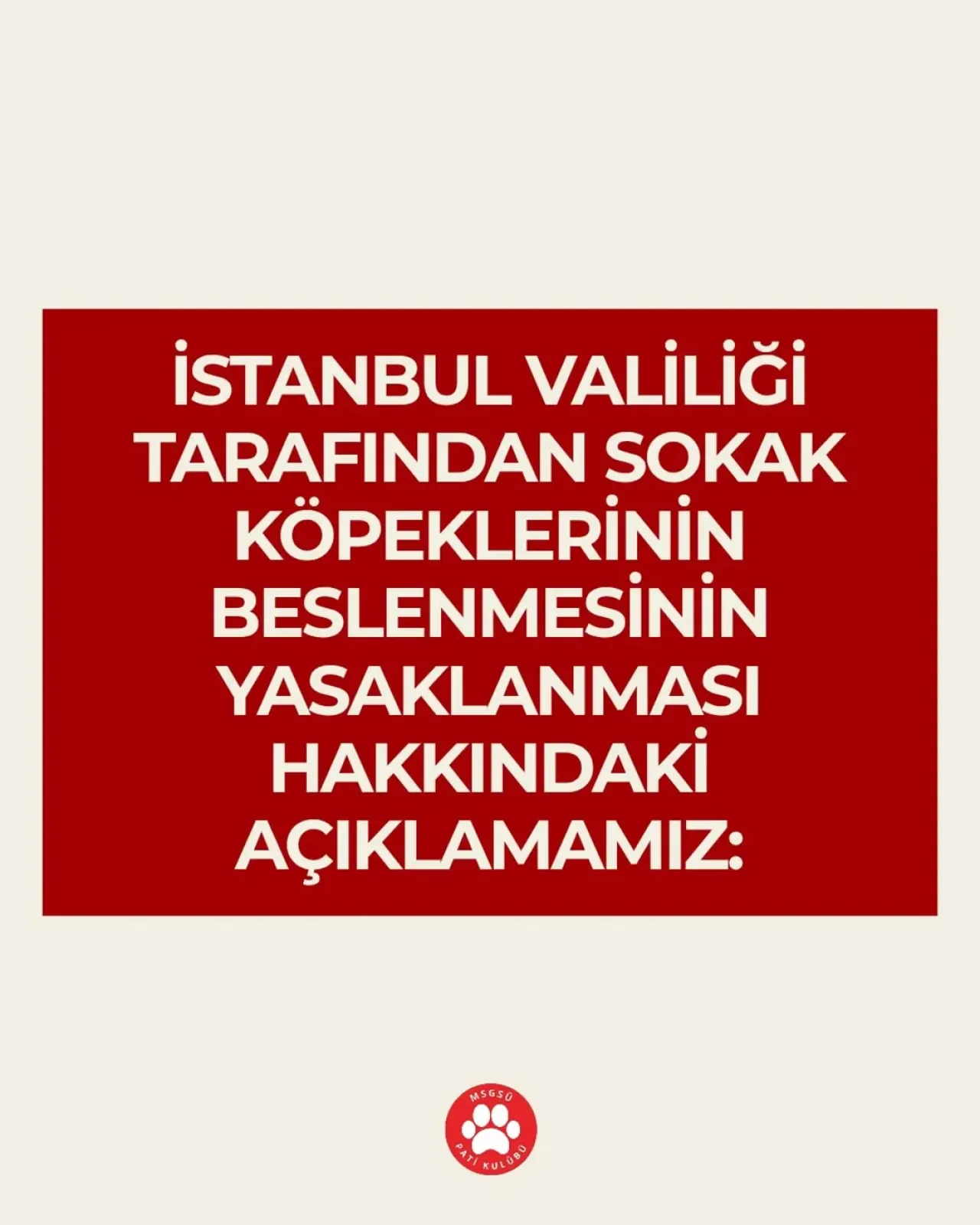 İstanbul'da Sokak Hayvanlarını Besleme Yasağına Tepki: "Yaşam Hakkı Engellenemez" İstanbul'da Sokak Hayvanlarını Besleme Yasağına Tepki: "Yaşam Hakkı Engellenemez"