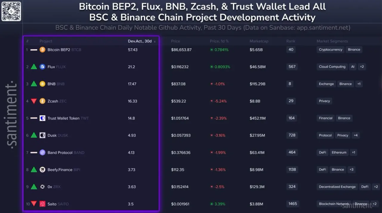 Binance Smart Chain Ekosisteminde Geliştirme Faaliyeti En Yüksek 10 Proje Açıklandı Binance Smart Chain Ekosisteminde Geliştirme Faaliyeti En Yüksek 10 Proje Açıklandı