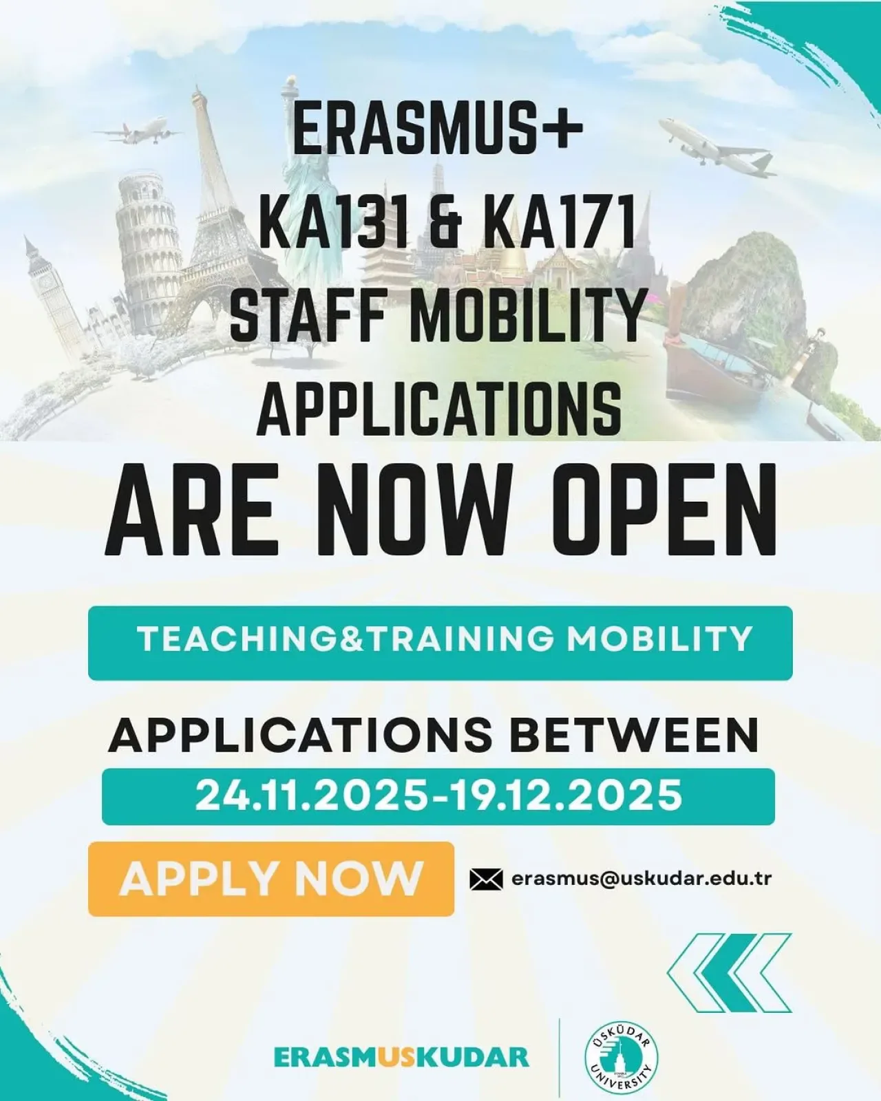Üsküdar Üniversitesi Erasmus+ Başvuruları Başladı Üsküdar Üniversitesi Erasmus+ Başvuruları Başladı