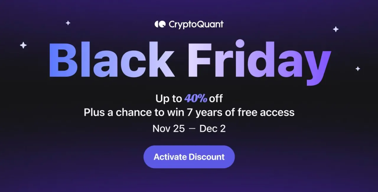 CryptoQuant 7. Yılını %40'a Varan İndirimlerle Kutluyor CryptoQuant 7. Yılını %40'a Varan İndirimlerle Kutluyor