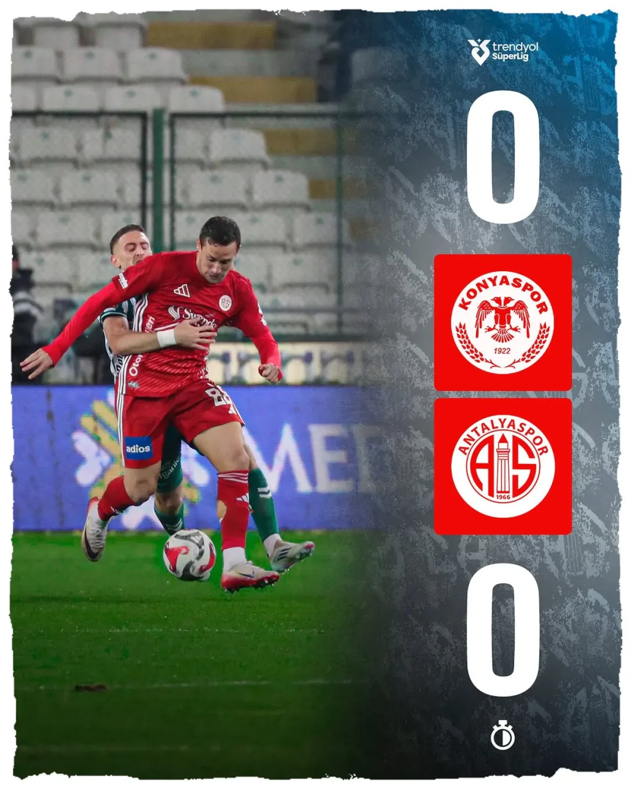 Antalyaspor İlk Yarıyı Konya'da Golsüz Tamamladı Antalyaspor İlk Yarıyı Konya'da Golsüz Tamamladı