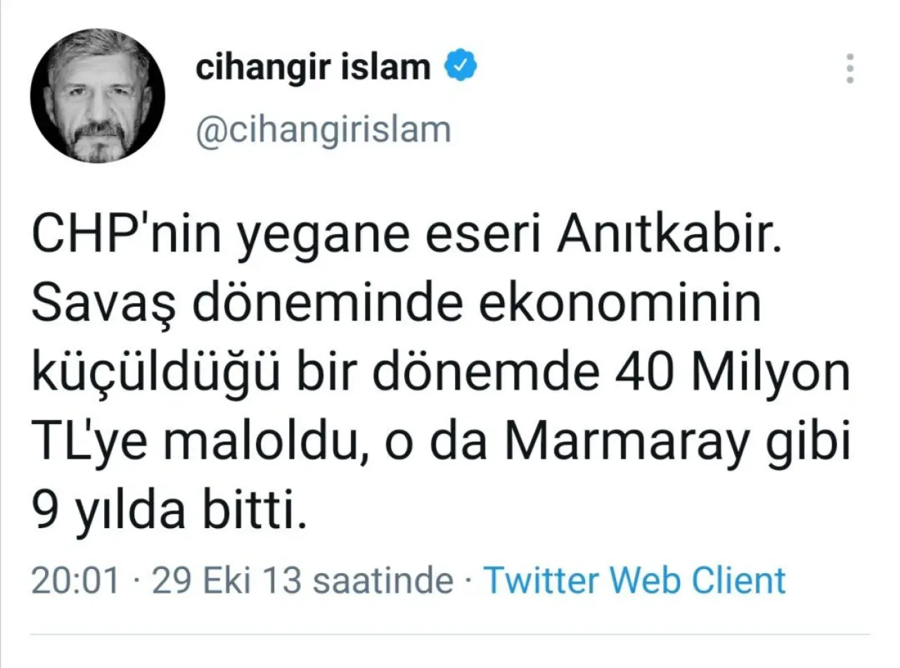 Kılıçdaroğlu'na Destek: Cihangir İslam, Sessiz Kitlelerin Temsilcisi Olarak Nitelendirdi Kılıçdaroğlu'na Destek: Cihangir İslam, Sessiz Kitlelerin Temsilcisi Olarak Nitelendirdi