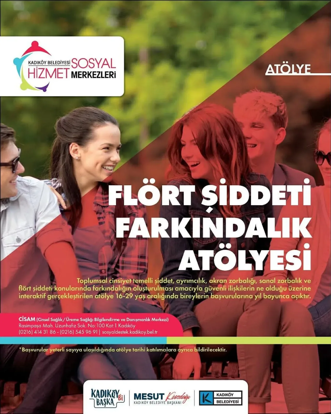Kadıköy Belediyesi, Gençler İçin Flört Şiddeti Farkındalık Atölyesi Düzenliyor Kadıköy Belediyesi, Gençler İçin Flört Şiddeti Farkındalık Atölyesi Düzenliyor