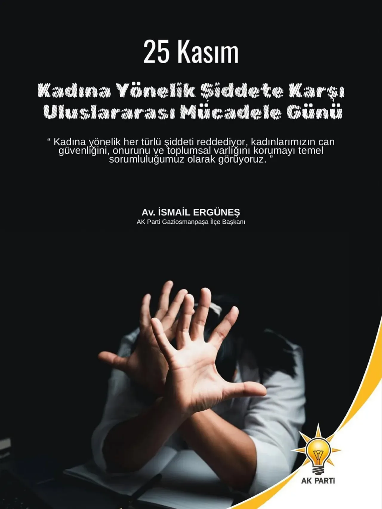 AK Parti Gaziosmanpaşa'dan Kadına Yönelik Şiddetle Mücadele Vurgusu AK Parti Gaziosmanpaşa'dan Kadına Yönelik Şiddetle Mücadele Vurgusu