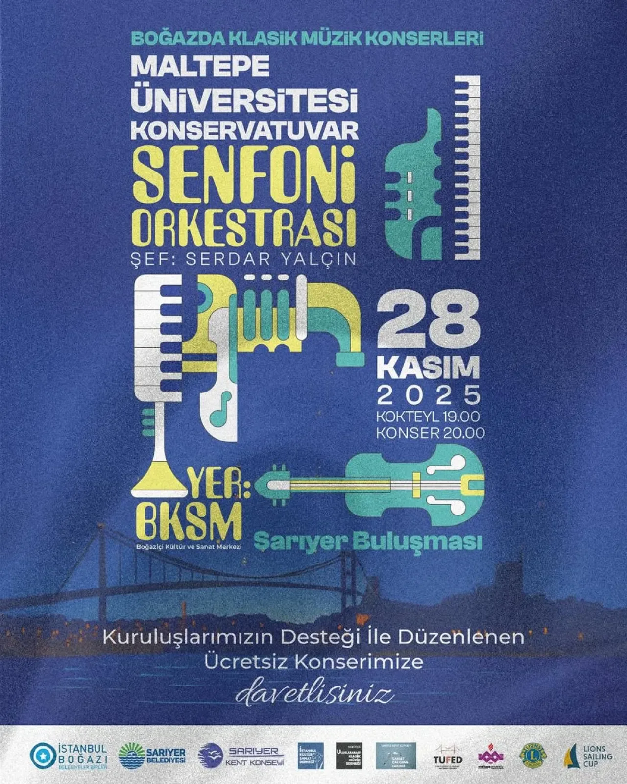 Sarıyer'de Ücretsiz Klasik Müzik Konseri: Maltepe Üniversitesi Senfoni Orkestrası Sahne Alacak Sarıyer'de Ücretsiz Klasik Müzik Konseri: Maltepe Üniversitesi Senfoni Orkestrası Sahne Alacak