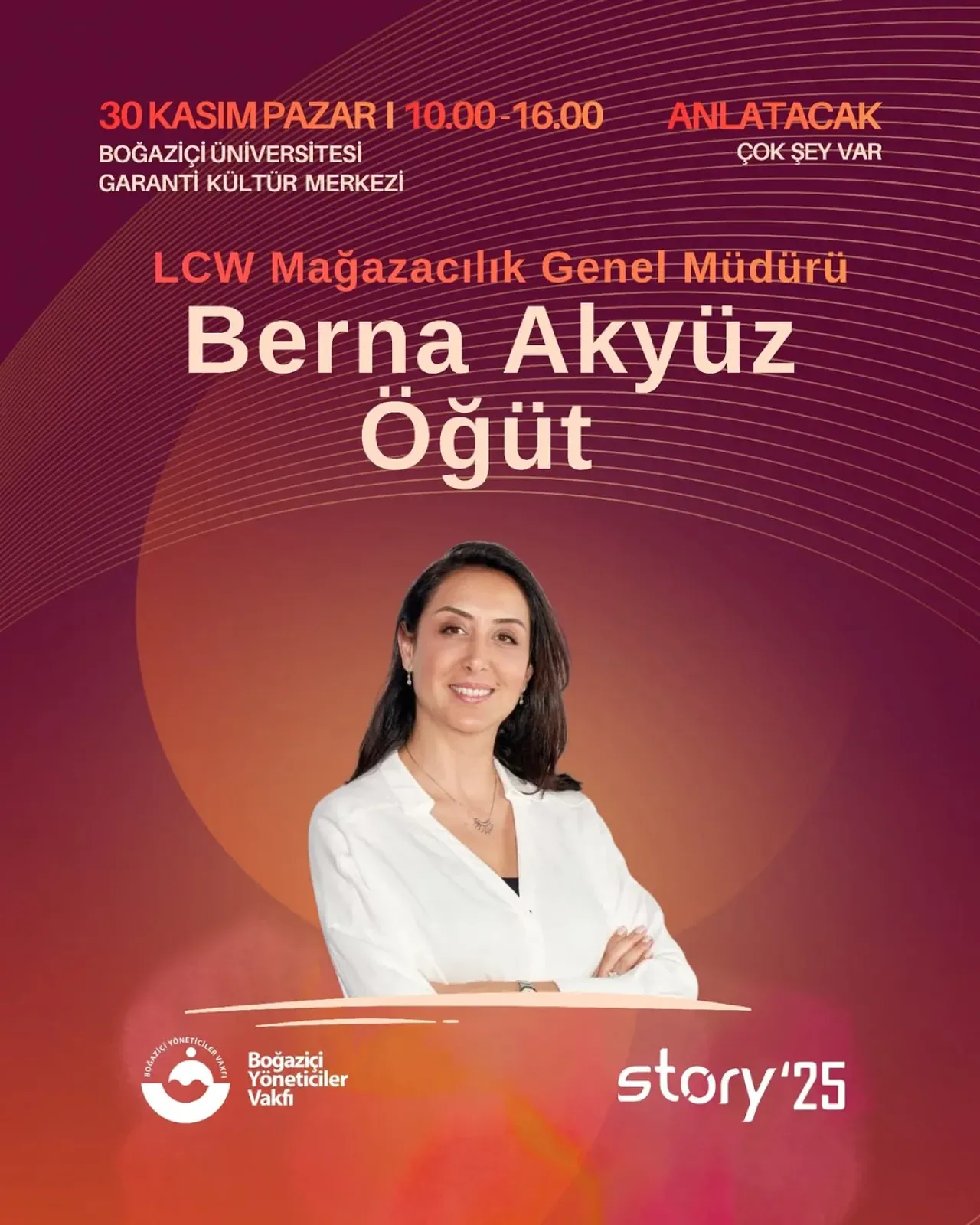 LCW Mağazacılık Genel Müdürü Berna Akyüz Öğüt'ün Hikayesi "Anlatacak Çok Şey Var" Etkinliğinde LCW Mağazacılık Genel Müdürü Berna Akyüz Öğüt'ün Hikayesi "Anlatacak Çok Şey Var" Etkinliğinde