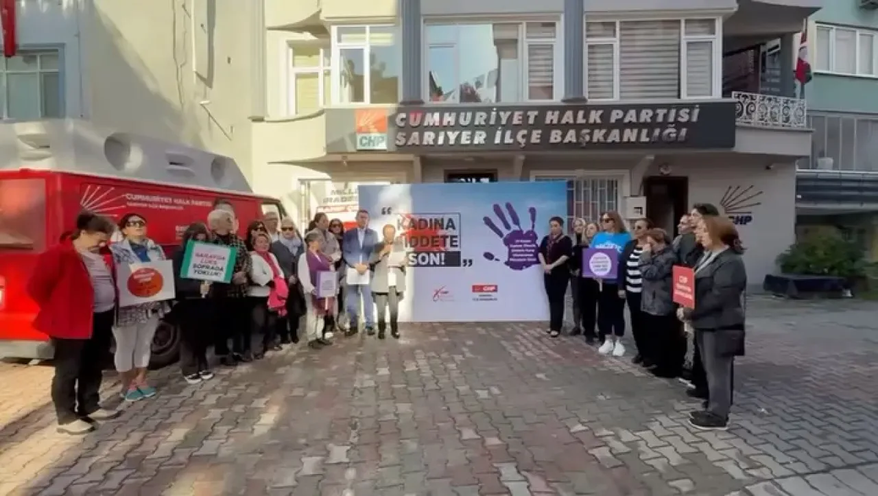 CHP Sarıyer Kadın Kolu'ndan 25 Kasım Çağrısı: İstanbul Sözleşmesi'ne Dönüş ve Cezasızlığa Son CHP Sarıyer Kadın Kolu'ndan 25 Kasım Çağrısı: İstanbul Sözleşmesi'ne Dönüş ve Cezasızlığa Son