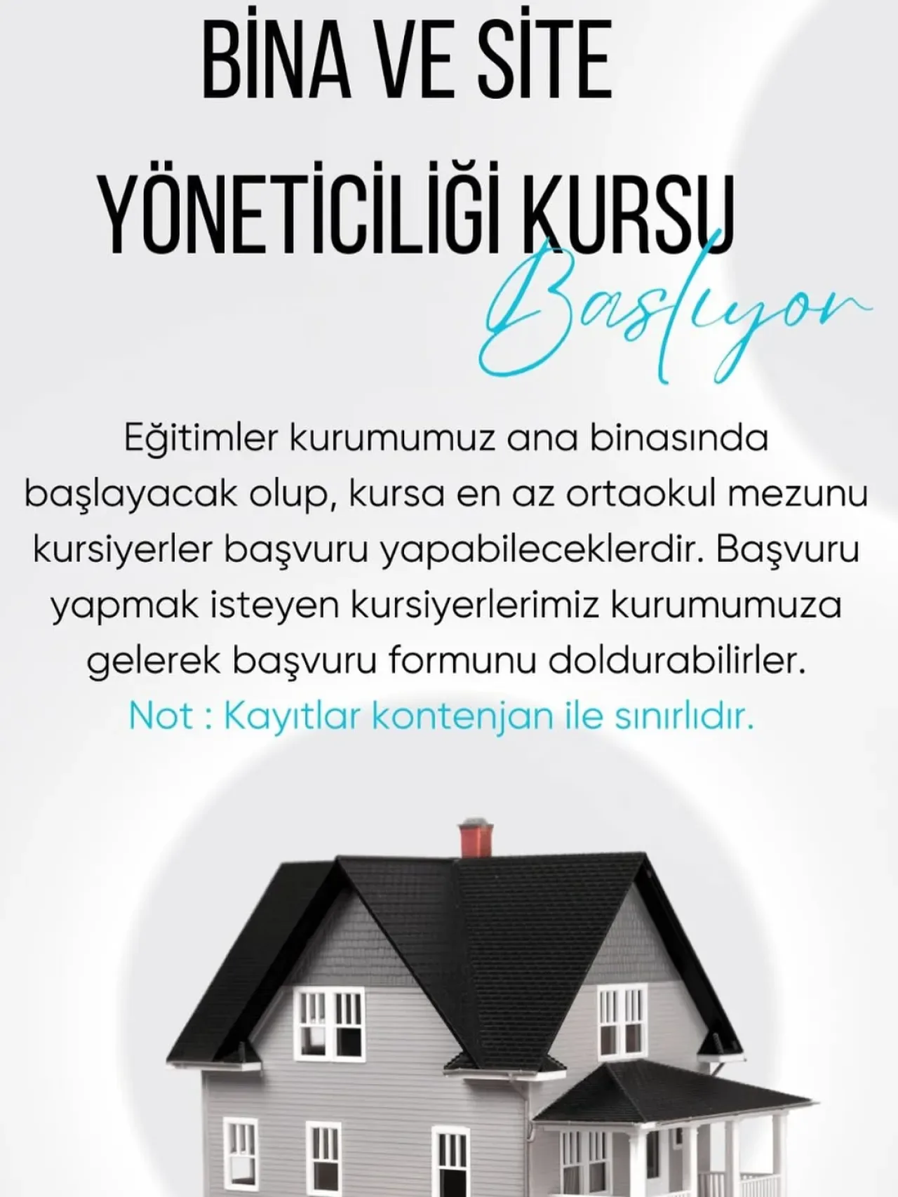 Bağcılar'da Bina ve Site Yöneticiliği Kursu Başvuruları Başlıyor Bağcılar'da Bina ve Site Yöneticiliği Kursu Başvuruları Başlıyor