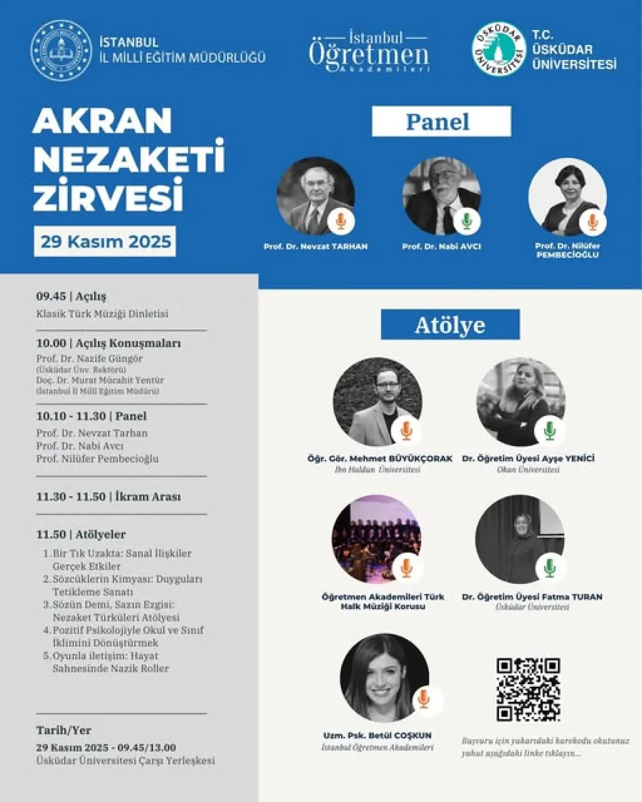 İstanbul'da Öğretmenlere Yönelik "Akran Nezâketi Zirvesi" Düzenlenecek İstanbul'da Öğretmenlere Yönelik "Akran Nezâketi Zirvesi" Düzenlenecek