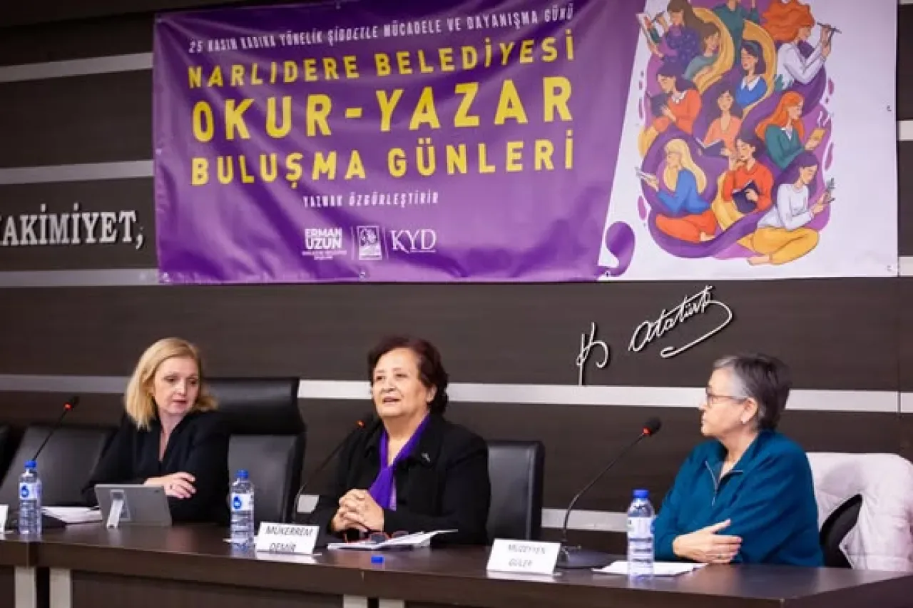 Narlıdere'de Kadına Yönelik Şiddetle Mücadele İçin Okur-Yazar Buluşmaları Düzenlendi Narlıdere'de Kadına Yönelik Şiddetle Mücadele İçin Okur-Yazar Buluşmaları Düzenlendi