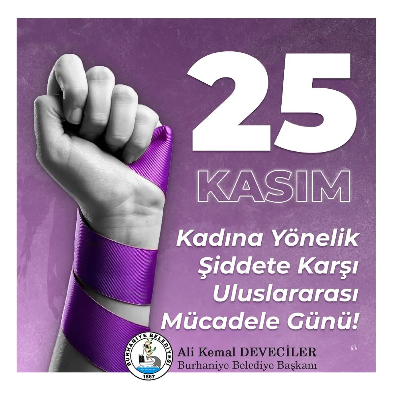 Burhaniye Belediyesi'nden Kadına Yönelik Şiddete Karşı Güçlü Mesaj Burhaniye Belediyesi'nden Kadına Yönelik Şiddete Karşı Güçlü Mesaj