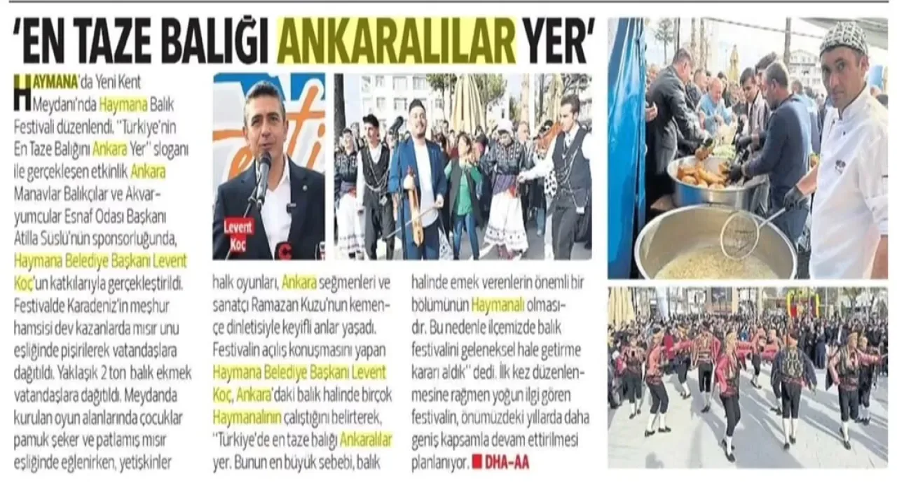 Haymana Belediyesi Yerel Basında Geniş Yer Buluyor Haymana Belediyesi Yerel Basında Geniş Yer Buluyor