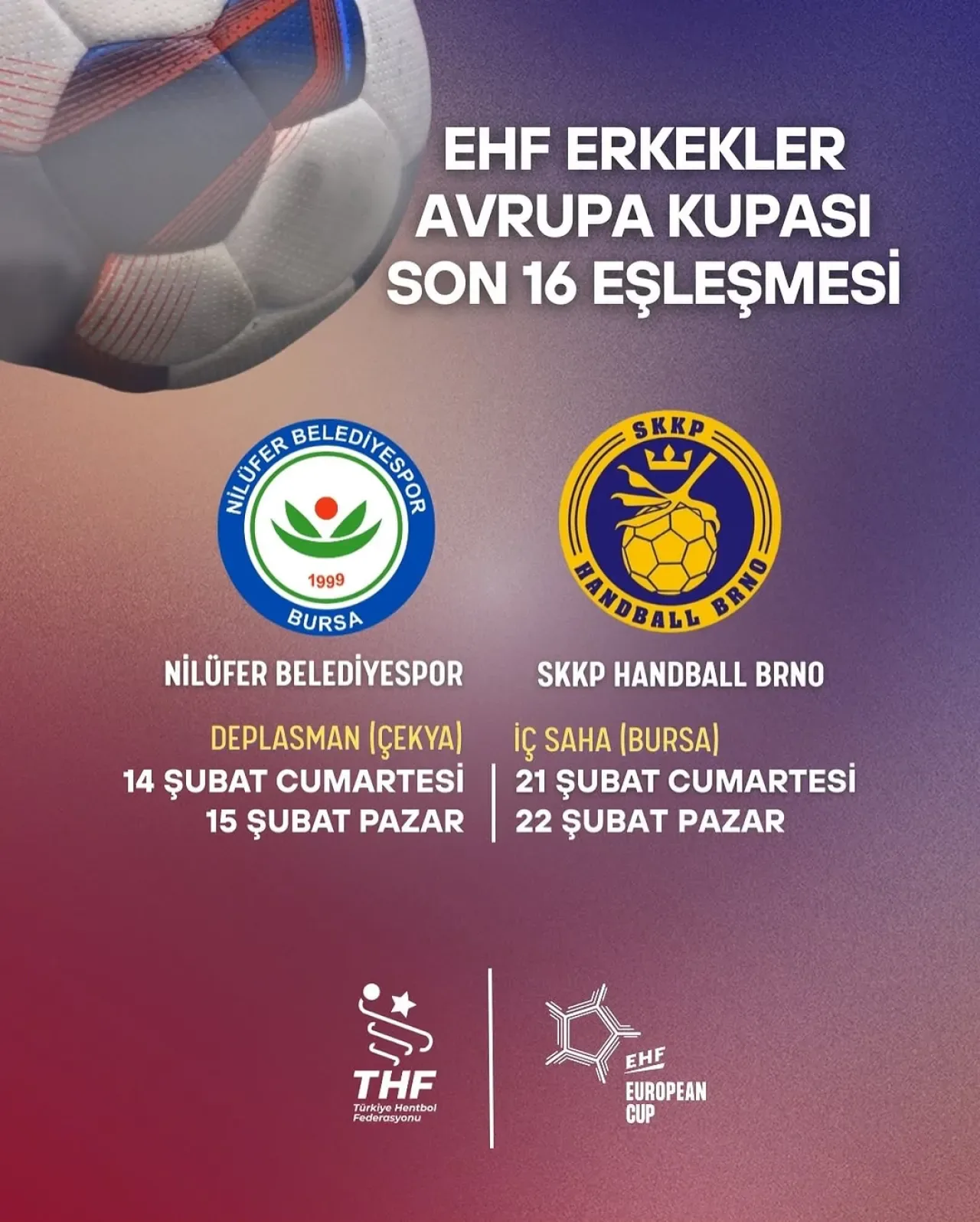 Nilüfer Belediyespor'un Avrupa Kupası'ndaki Rakibi SKKP Handball Brno Oldu Nilüfer Belediyespor'un Avrupa Kupası'ndaki Rakibi SKKP Handball Brno Oldu