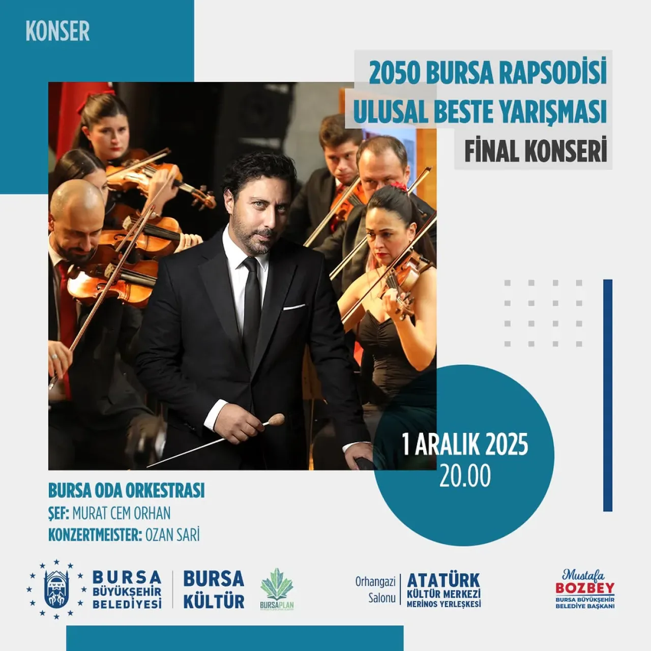 2050 Bursa Rapsodisi Ulusal Beste Yarışması'nın Kazananları Belli Oluyor 2050 Bursa Rapsodisi Ulusal Beste Yarışması'nın Kazananları Belli Oluyor