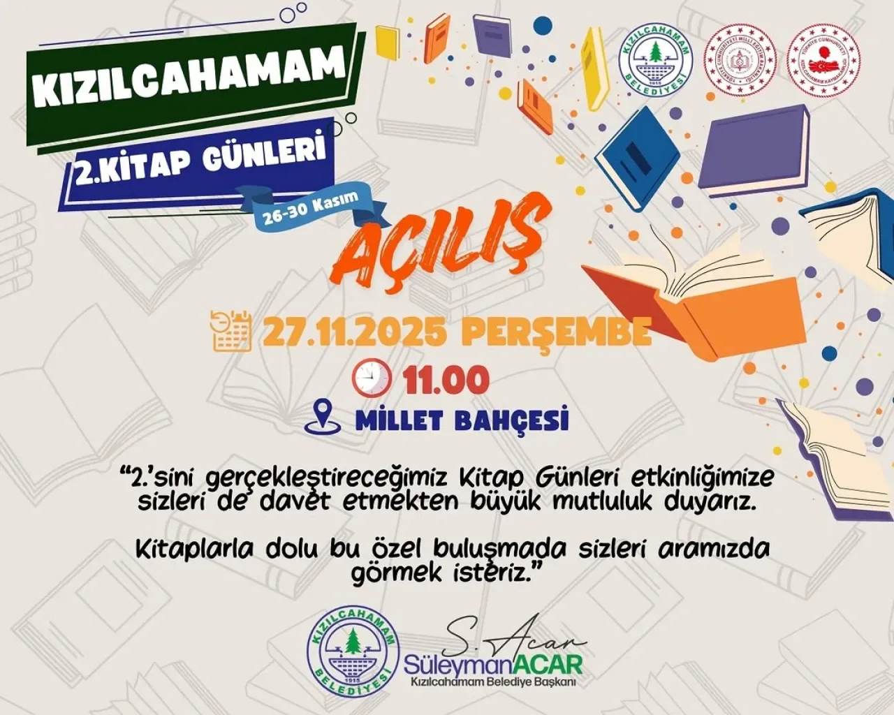 Kızılcahamam 2. Kitap Günleri Başlıyor Kızılcahamam 2. Kitap Günleri Başlıyor