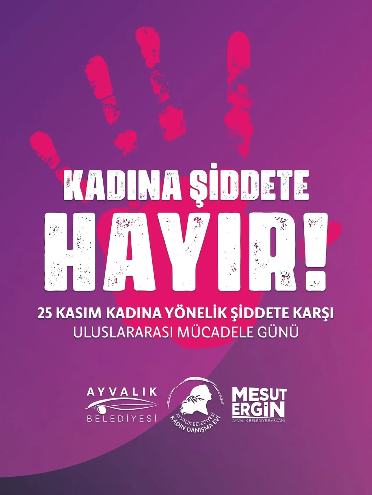 Ayvalık Belediyesi'nden 25 Kasım Mesajı: Kadına Yönelik Şiddete Karşı Mücadele Kararlılığı Ayvalık Belediyesi'nden 25 Kasım Mesajı: Kadına Yönelik Şiddete Karşı Mücadele Kararlılığı