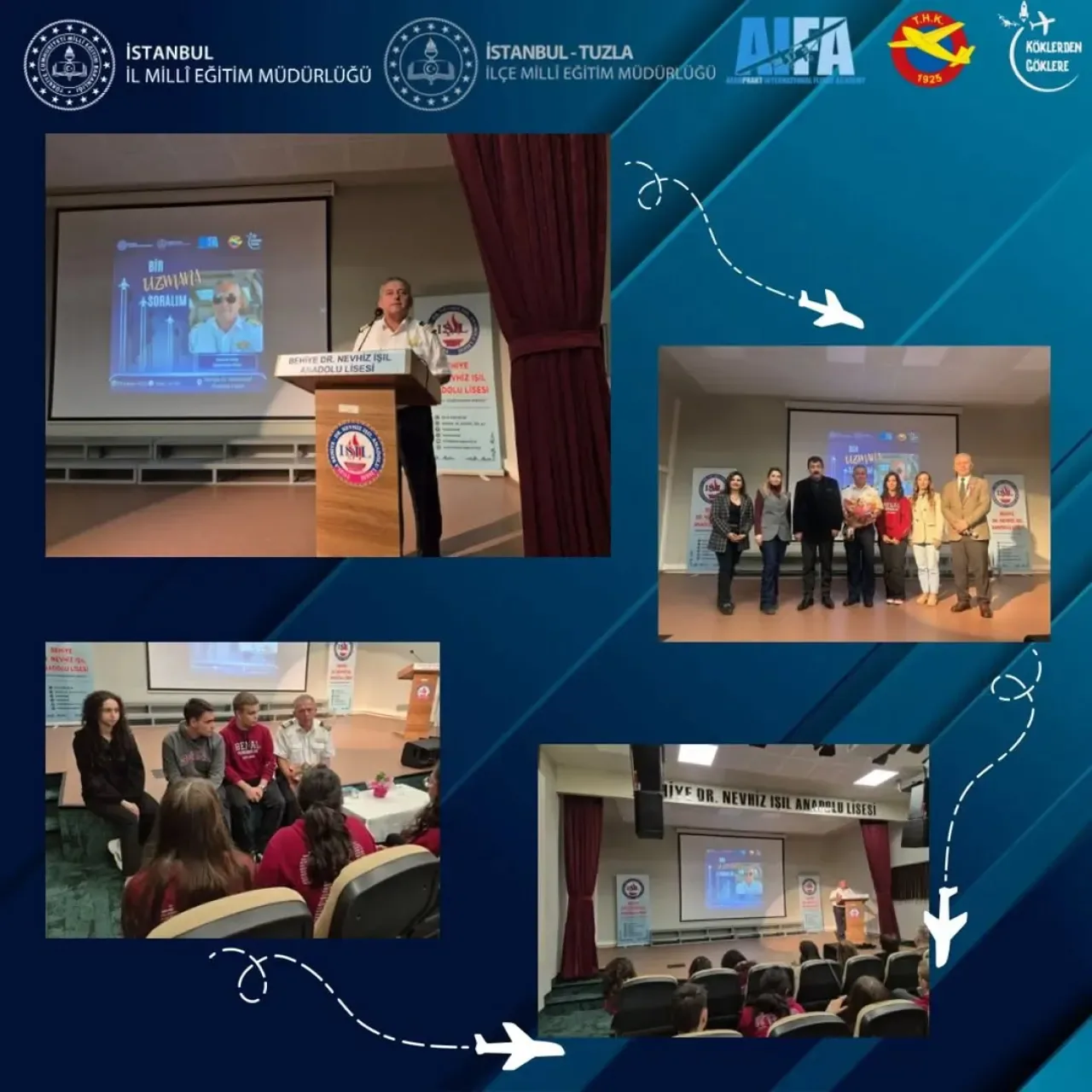 Pilot Erkan HOŞ, Köklerden Göklere Projesi ile Öğrencilere İlham Oldu Pilot Erkan HOŞ, Köklerden Göklere Projesi ile Öğrencilere İlham Oldu