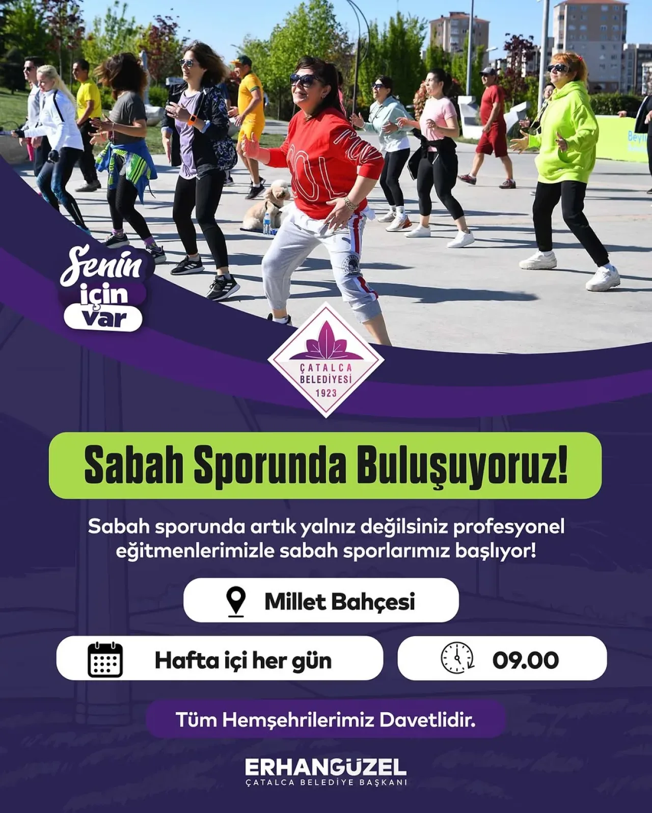 Çatalca'da Sabah Sporu Buluşmaları Başlıyor Çatalca'da Sabah Sporu Buluşmaları Başlıyor