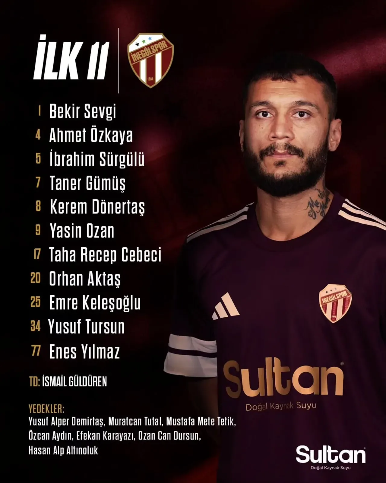İnegölspor, Sultan Su Sponsorluğunda Yeni Sezona Hazırlanıyor İnegölspor, Sultan Su Sponsorluğunda Yeni Sezona Hazırlanıyor