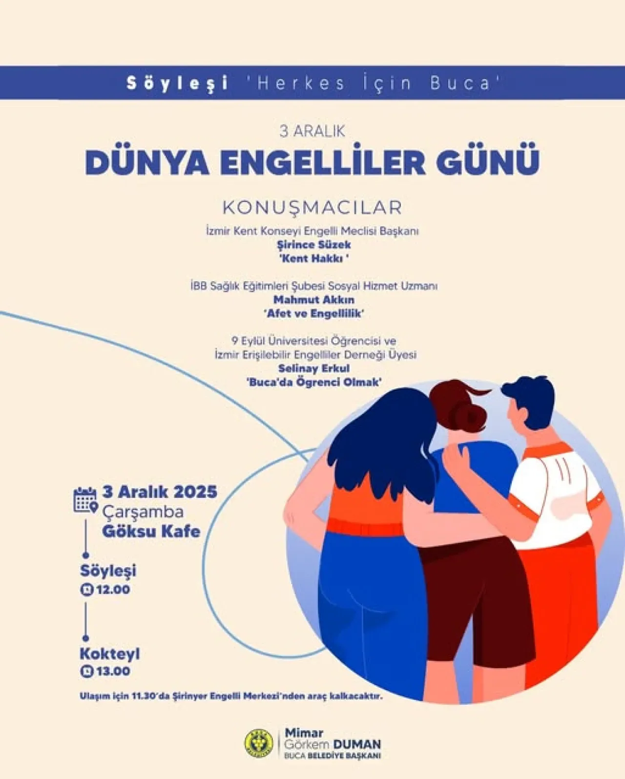İzmir Buca'da 3 Aralık Dünya Engelliler Günü'nde Anlamlı Söyleşi İzmir Buca'da 3 Aralık Dünya Engelliler Günü'nde Anlamlı Söyleşi