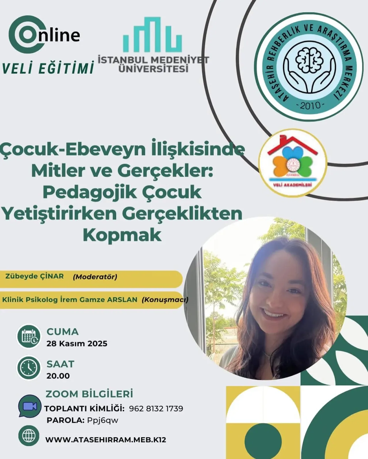Ataşehir'de Ebeveynlere Özel: Çocuk Yetiştirirken Doğru Bilinen Yanlışlar Semineri Ataşehir'de Ebeveynlere Özel: Çocuk Yetiştirirken Doğru Bilinen Yanlışlar Semineri