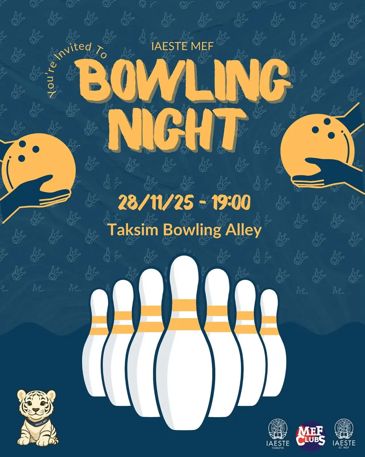IAESTE MEF Üniversitesi'nde Stres Atma Zamanı: Bowling Gecesi Düzenleniyor IAESTE MEF Üniversitesi'nde Stres Atma Zamanı: Bowling Gecesi Düzenleniyor