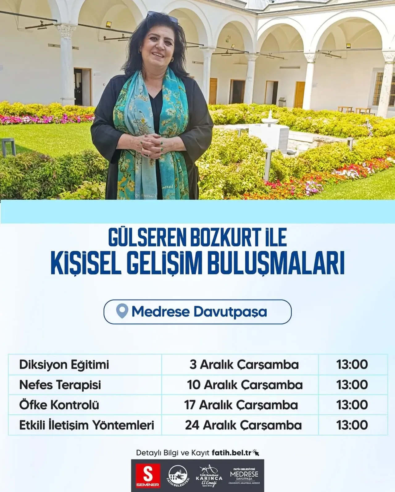 Fatih'te Ücretsiz Kişisel Gelişim Eğitimleri Başlıyor Fatih'te Ücretsiz Kişisel Gelişim Eğitimleri Başlıyor