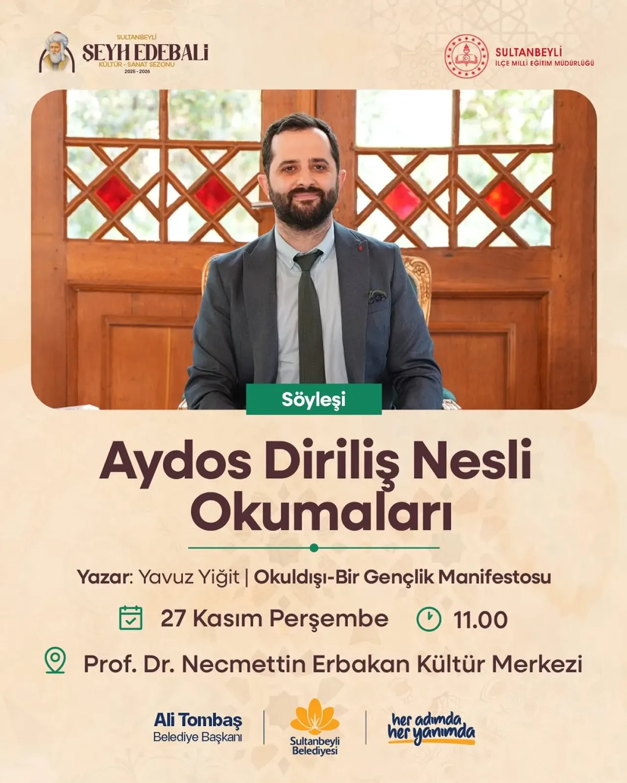 Sultanbeyli'de Gençlere Yönelik "Aydos Diriliş Nesli Okumaları" Başlıyor Sultanbeyli'de Gençlere Yönelik "Aydos Diriliş Nesli Okumaları" Başlıyor