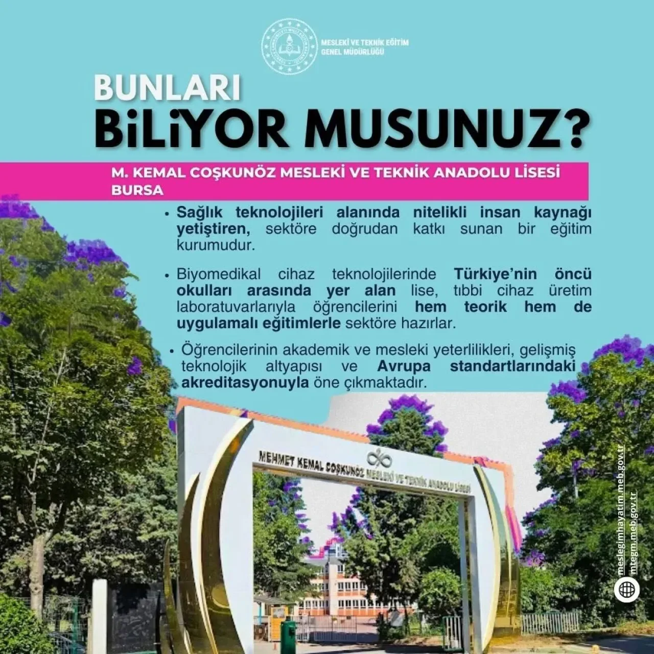 Kâğıthane'de Biyomedikal Teknolojiler Alanında Avrupa Standartlarında Eğitim Kâğıthane'de Biyomedikal Teknolojiler Alanında Avrupa Standartlarında Eğitim