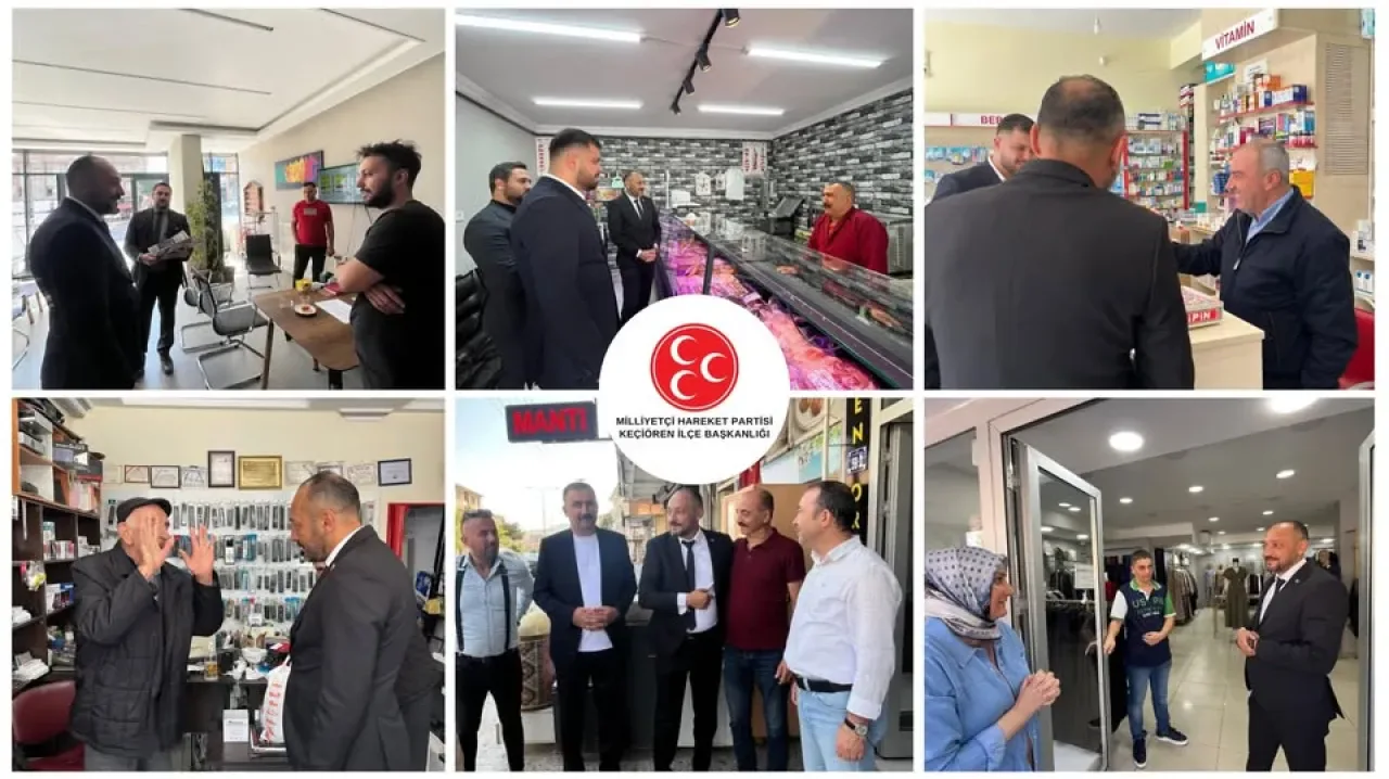 MHP Keçiören, Bölge Esnafını Ziyaret Etti MHP Keçiören, Bölge Esnafını Ziyaret Etti