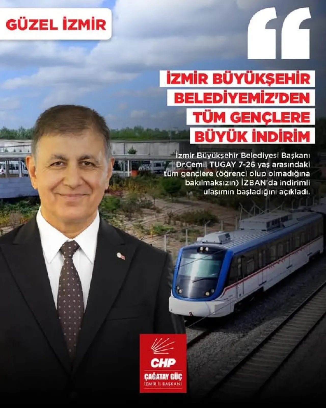 İzmir'de Gençlere Özel İZBAN İndirimi Başladı İzmir'de Gençlere Özel İZBAN İndirimi Başladı