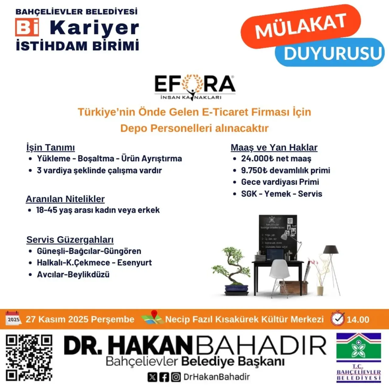 Bahçelievler Belediyesi BiKariyer İle İstihdam Fırsatı: Mülakatlar 27 Kasım'da Bahçelievler Belediyesi BiKariyer İle İstihdam Fırsatı: Mülakatlar 27 Kasım'da