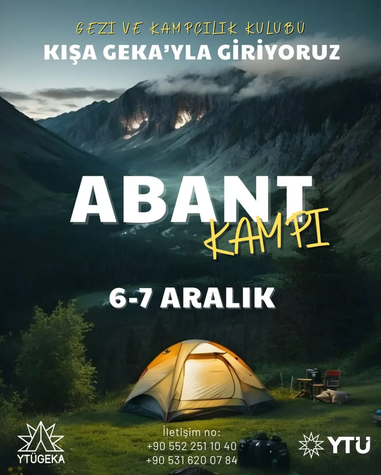 YTÜ Gezi ve Kampçılık Kulübü Bolu Abant'ta Doğa Kampı Düzenliyor YTÜ Gezi ve Kampçılık Kulübü Bolu Abant'ta Doğa Kampı Düzenliyor