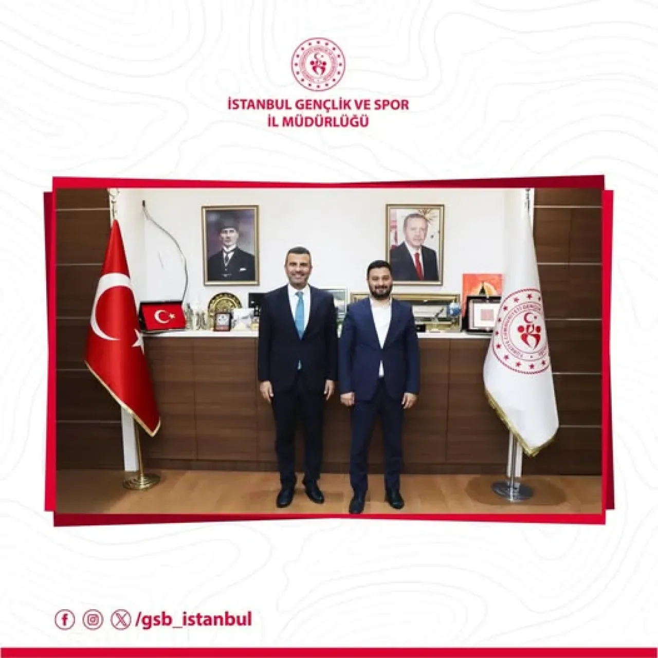 Kağıthane Belediye Başkanı Mevlüt Öztekin, İstanbul Gençlik ve Spor İl Müdürlüğü'nü Ziyaret Etti Kağıthane Belediye Başkanı Mevlüt Öztekin, İstanbul Gençlik ve Spor İl Müdürlüğü'nü Ziyaret Etti