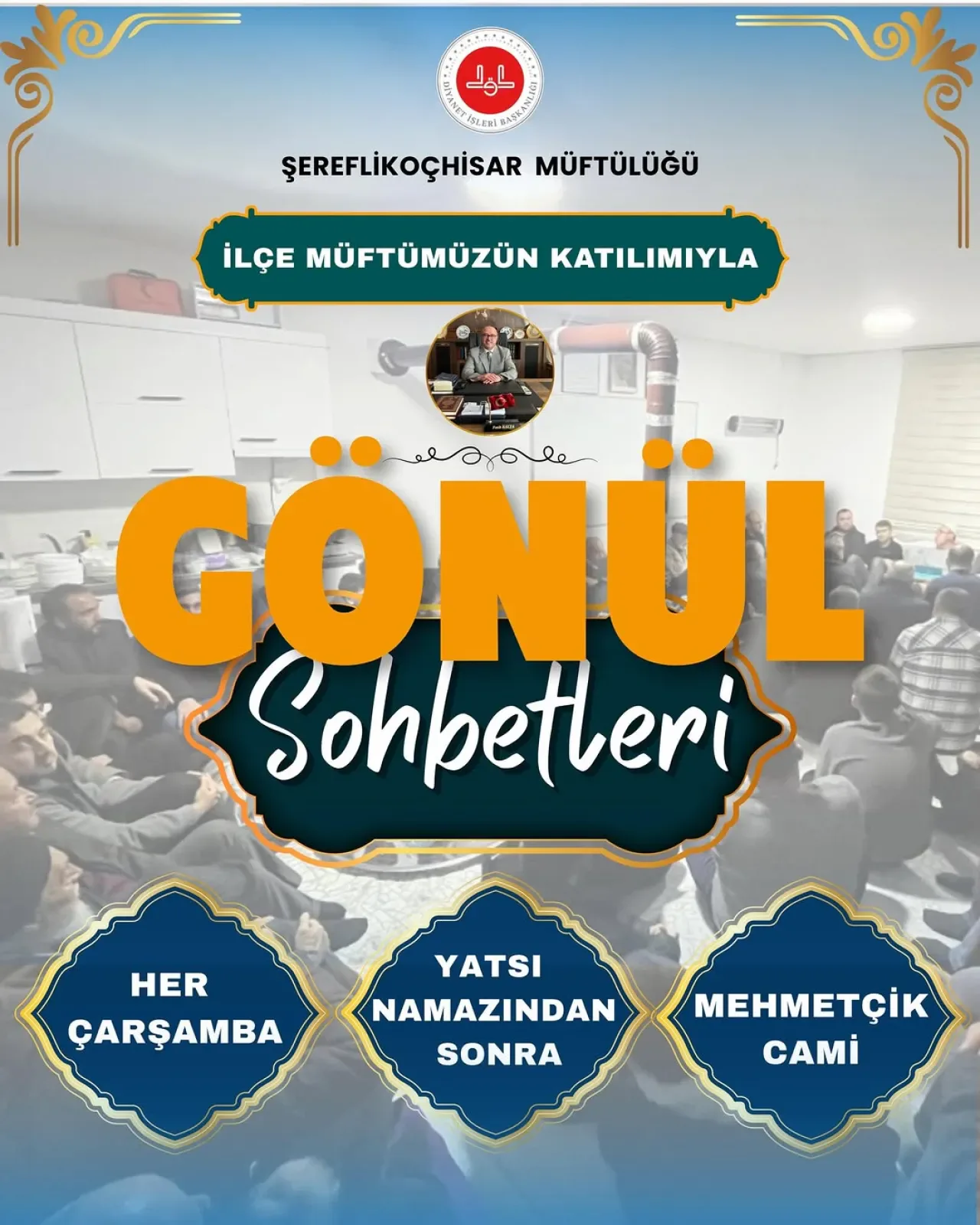 Şereflikoçhisar'da Her Çarşamba Gönül Sohbetleri Düzenleniyor Şereflikoçhisar'da Her Çarşamba Gönül Sohbetleri Düzenleniyor
