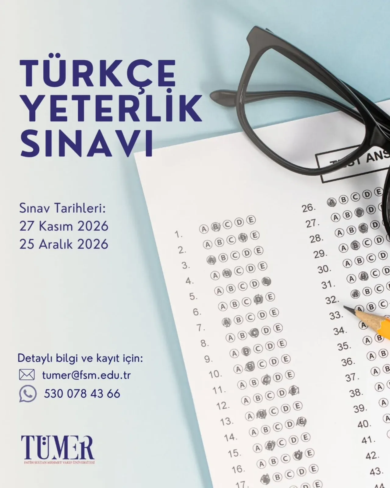 Fatih Sultan Mehmet Vakıf Üniversitesi Türkçe Yeterlik Sınavı Kayıtları Başladı Fatih Sultan Mehmet Vakıf Üniversitesi Türkçe Yeterlik Sınavı Kayıtları Başladı