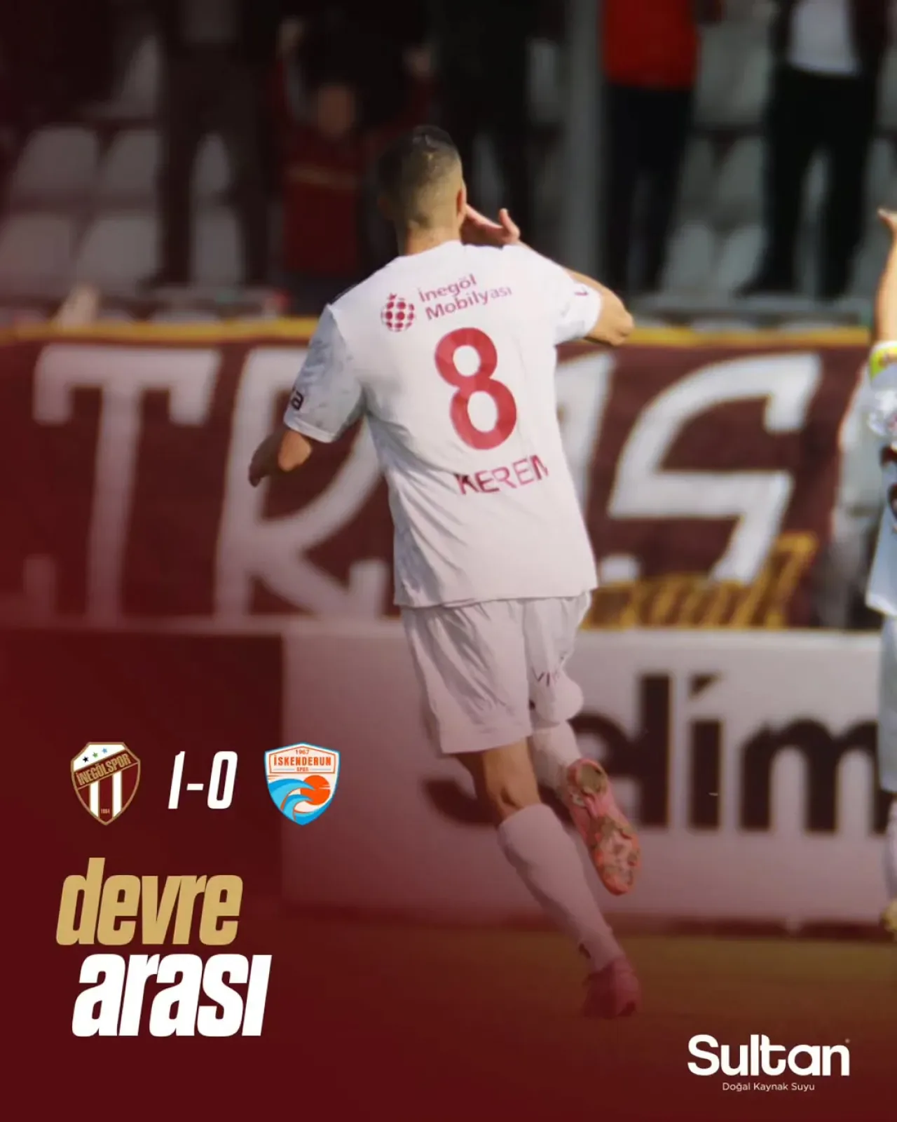Sultan Su İnegölspor, İskenderunspor'u 1-0 Mağlup Etti Sultan Su İnegölspor, İskenderunspor'u 1-0 Mağlup Etti