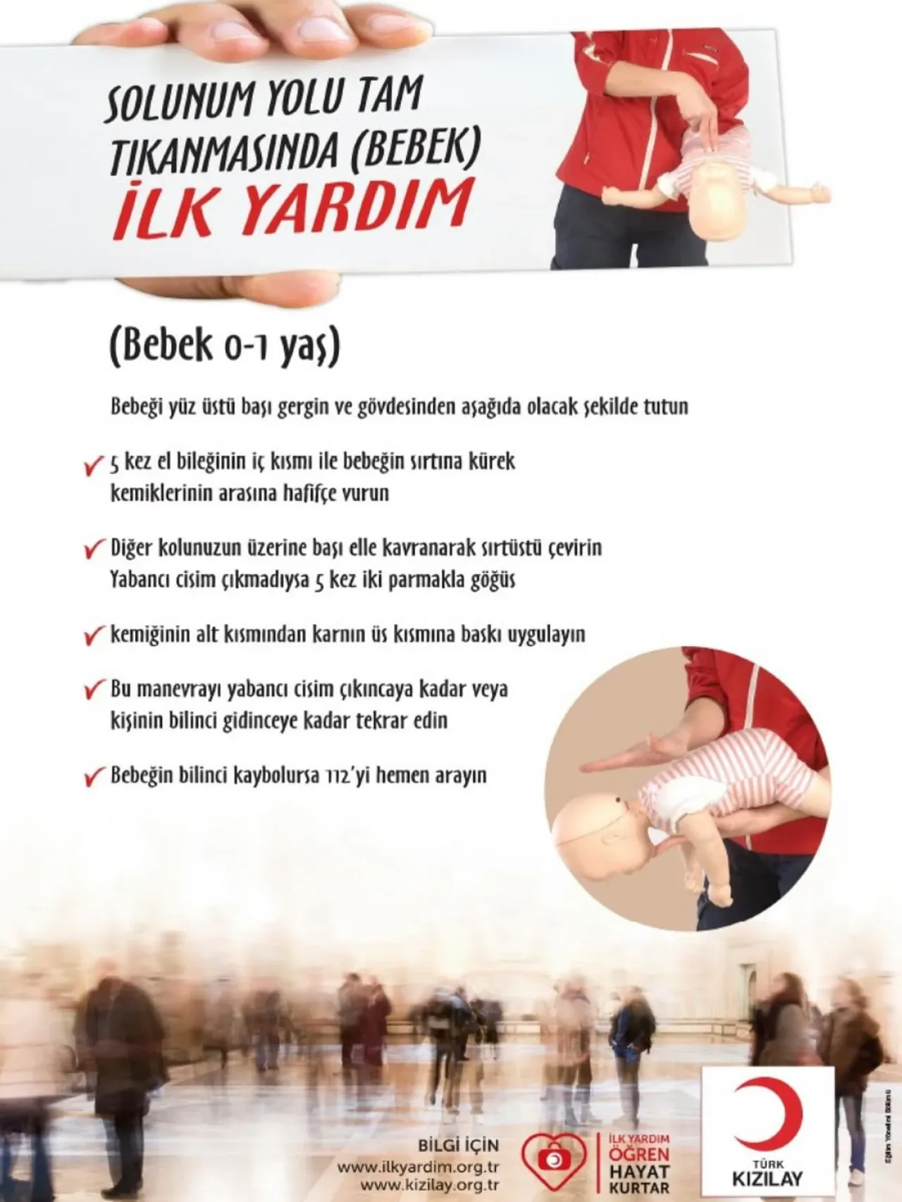 Bebeklerde Tam Tıkanıklık Durumunda İlkyardım Hayat Kurtarıyor Bebeklerde Tam Tıkanıklık Durumunda İlkyardım Hayat Kurtarıyor