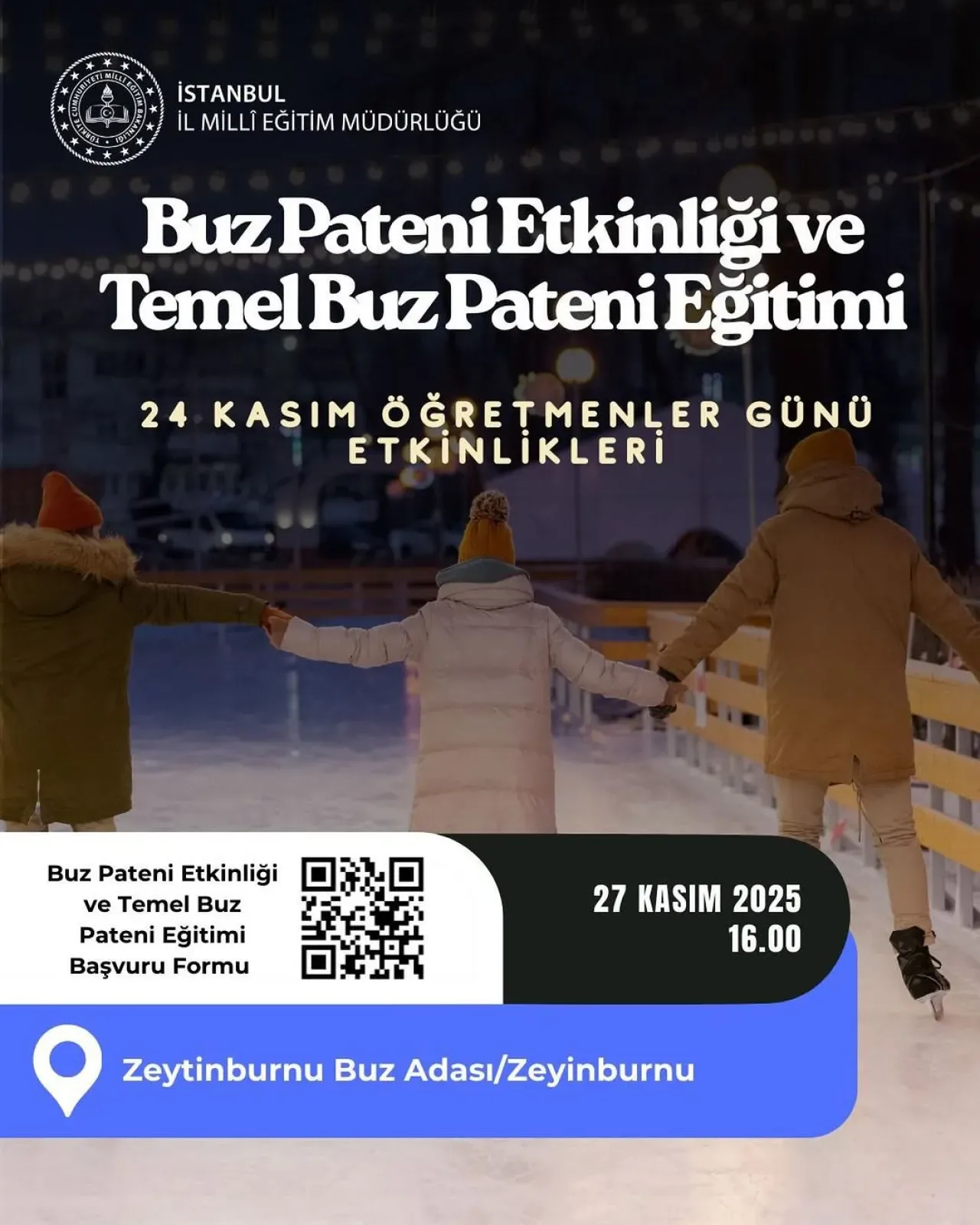 Kâğıthane Öğretmenlerine Buz Pateni Daveti Kâğıthane Öğretmenlerine Buz Pateni Daveti