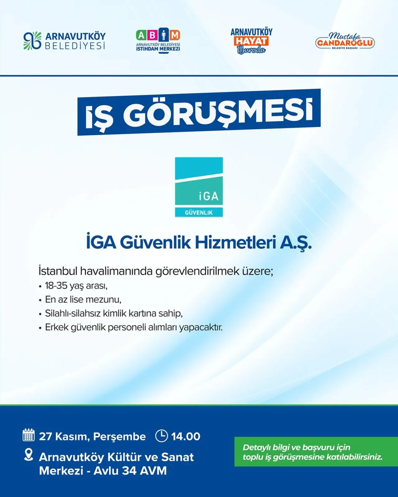 Arnavutköy Belediyesi'nden İş Arayanlar İçin Mülakat Fırsatı Arnavutköy Belediyesi'nden İş Arayanlar İçin Mülakat Fırsatı
