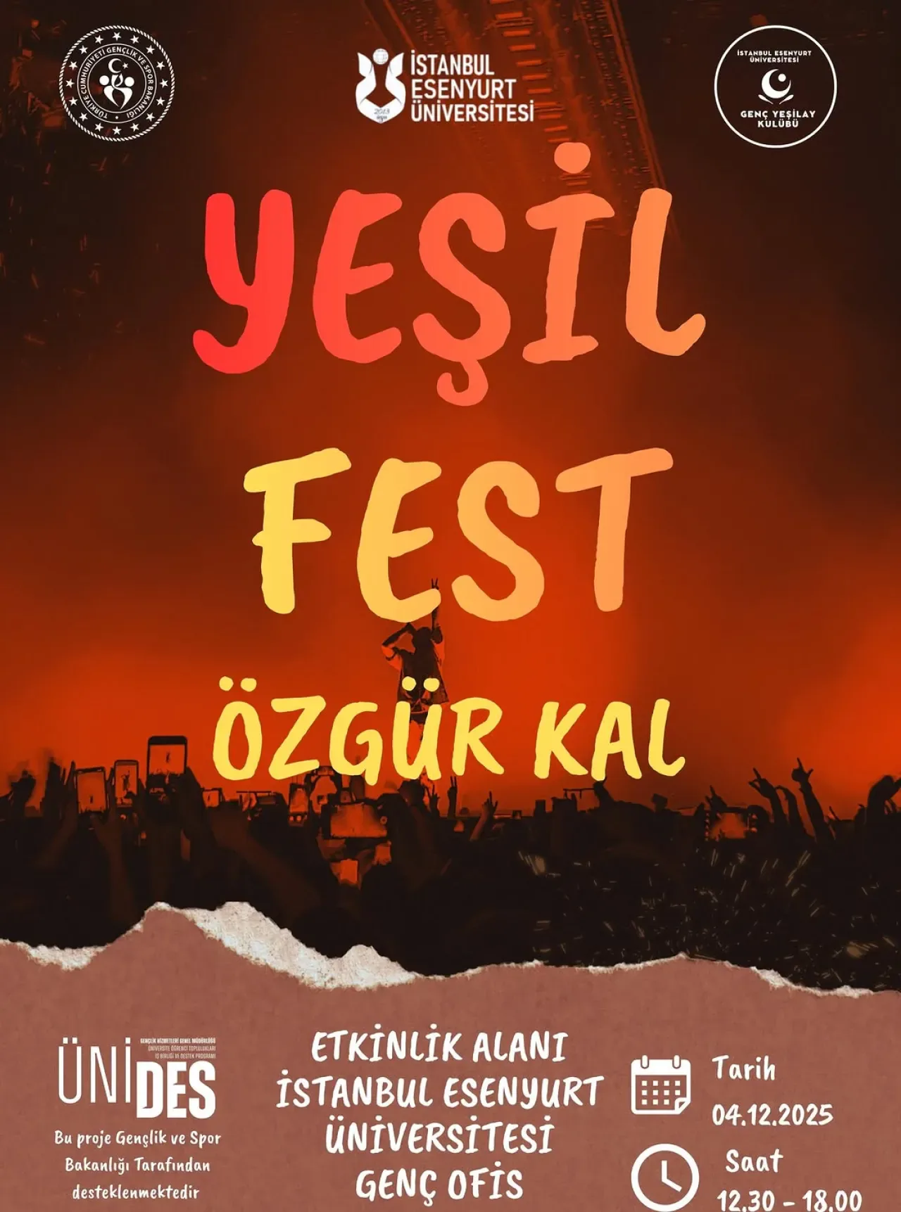 İstanbul Esenyurt Üniversitesi'nde Gençlere Özel Yeşil Fest Festivali Düzenleniyor İstanbul Esenyurt Üniversitesi'nde Gençlere Özel Yeşil Fest Festivali Düzenleniyor