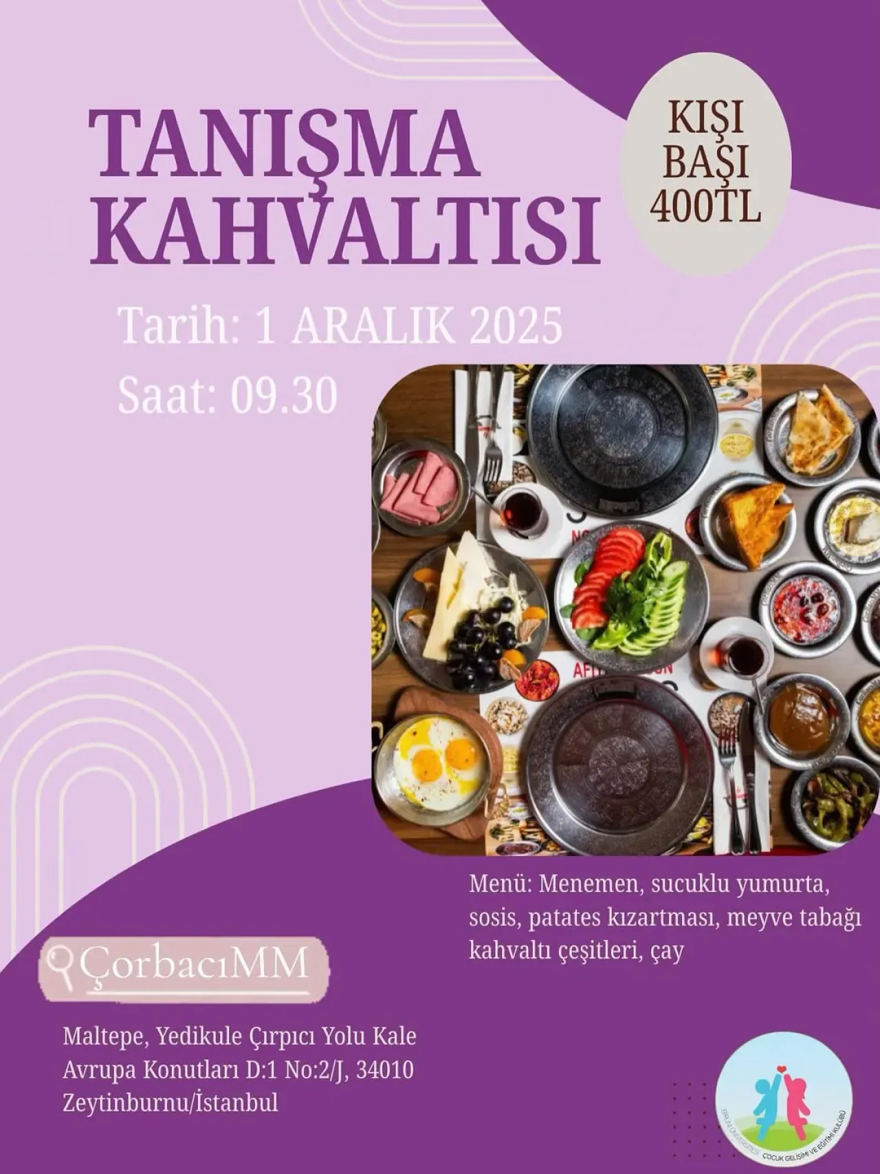 Biruni ÇOGET Geleneksel Kahvaltısı 1 Aralık'ta Biruni ÇOGET Geleneksel Kahvaltısı 1 Aralık'ta
