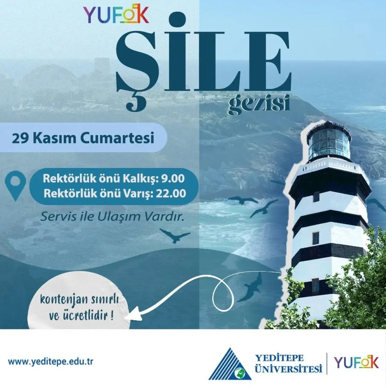 Yeditepe Üniversitesi Öğrenci Kulübü Şile'de Doğayla Buluşuyor Yeditepe Üniversitesi Öğrenci Kulübü Şile'de Doğayla Buluşuyor